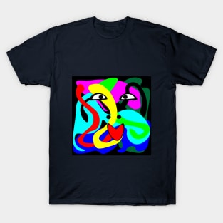 abstract face T-Shirt